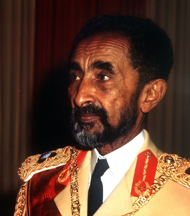 Emperor Haile Selassie of Ethiopia, shown here in an undated photo, spoke to more than 3,000 at Morehouse’s Archer Hall in 1969. While in town, he laid a wreath on the grave of Martin Luther King Jr. at South-View Cemetery. 