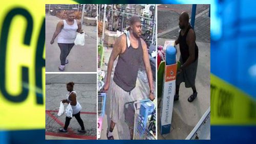 Police are looking for this man and woman after they tried to steal $2,000 worth of merchandise from a Douglasville Walmart.