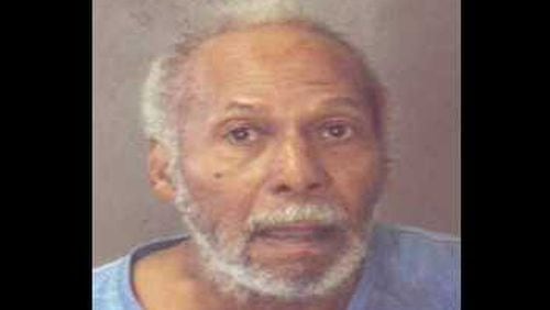 Cleaster Adkins, 78, was charged with murder after Atlanta police found his roommate stabbed to death in a closet at their home in DeKalb County.