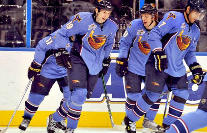14. Atlanta Thrashers: Although the NHL franchise had a relatively short stint in the city (1999 – 2011), the team left a lasting impression on fans.