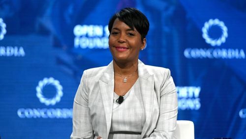 NEW YORK, NY - SEPTEMBER 24:  Mayor, Atlanta, Georgia Hon. Keisha Lance Bottoms speaks onstage during the 2018 Concordia Annual Summit - Day 1 at Grand Hyatt New York on September 24, 2018 in New York City.  (Photo by Riccardo Savi/Getty Images for Concordia Summit)