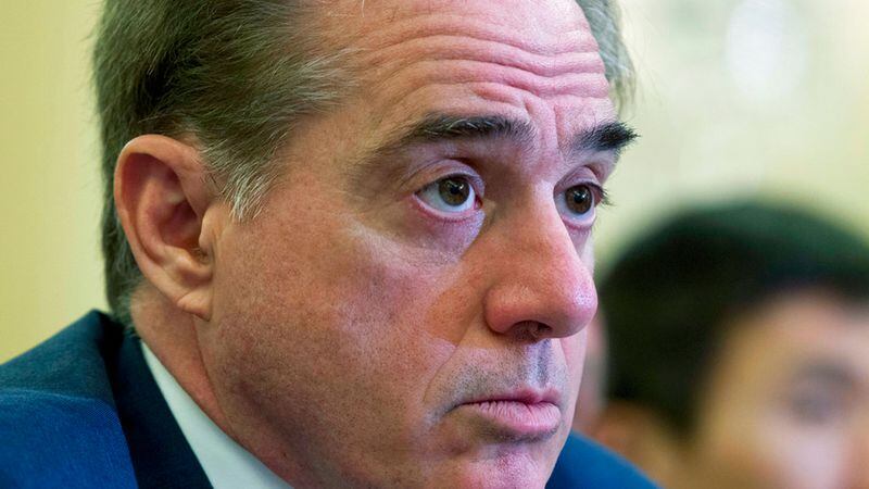 Veterans Affairs Secretary David Shulkin testifies on the FY2019 and FY2020 budgets for veterans programs before the Senate Committee on Veterans Affairs on Capitol Hill, Wednesday, March 21, 2018, in Washington. 