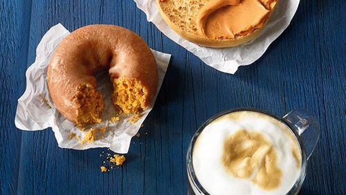 Dunkin' Donuts is spicing up the season with its new pumpkin spice cream cheese, made with real pumpkins.
