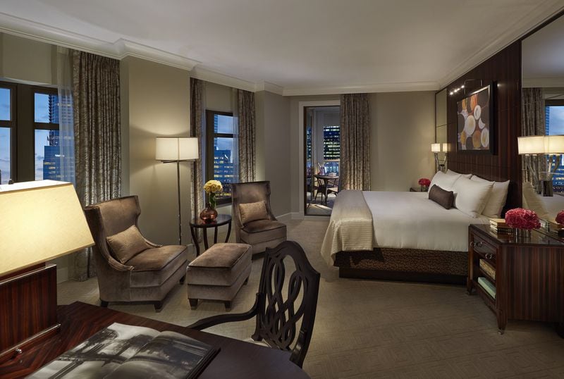 This is the Mandarin Terrace room at Buckhead’s luxury hotel Mandarin Oriental, Atlanta. CONTRIBUTED BY MANDARIN ORIENTAL, ATLANTA