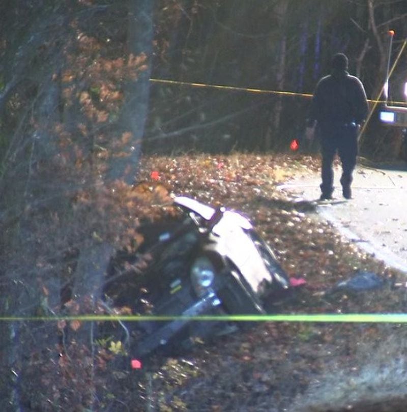 A single-car accident killed a 17-year-old student and injured three others in Cherokee County, authorities said. (Photo: Channel 2 Action News)
