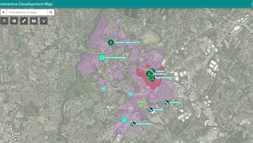 Sugar Hill has developed a new web-based Interactive Development Map showing projects under construction as well as zoning cases. (Courtesy City of Sugar Hill)