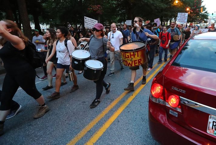 Atlanta protesters hold memorial, march after Charlottesville violence