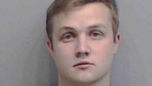 Alpharetta police say Grayden O’Neil, 20, might have peeped on women in store dressing rooms numerous times. (Alpharetta Police Department)