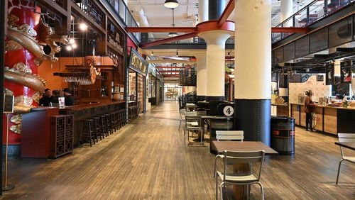 In mid-March, several retailers and restaurants at Ponce City Market in Atlanta joined the growing list of pandemic-related restaurant and retail closings across metro Atlanta. (Hyosub Shin / Hyosub.Shin@ajc.com)