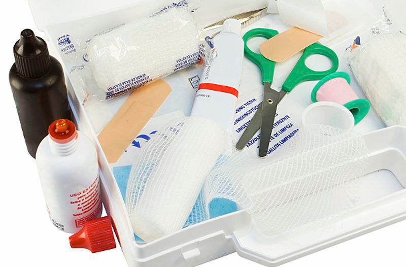 You need more than one first aid kit -- buy one for your car as well.