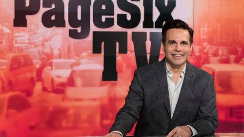 Mario Cantone on the set of 'Page Six TV." CREDIT: Page Six