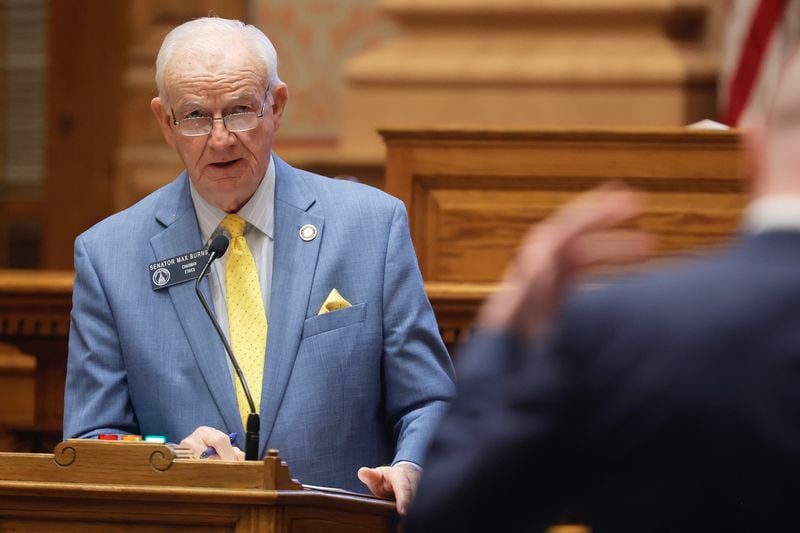 State Sen. Max Burns, R-Sylvania, requested that that the state attorney general's office review an election oversight measure that is scheduled for a Senate vote today. (Natrice Miller/natrice.miller@ajc.com) 