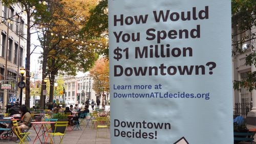 People who live, work or play in downtown Atlanta will get a chance to help the city decide how to spend $1 million slated for transportation projects.