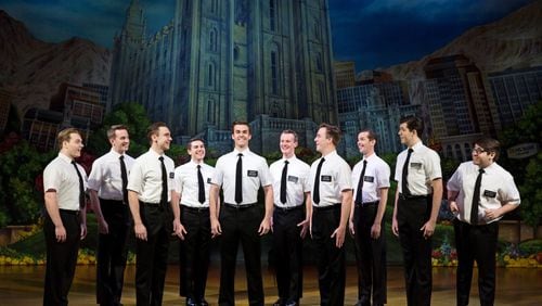 The national tour of “The Book of Mormon” stops at the Fox Theatre through Sunday. PHOTO CREDIT: Julieta Cervantes