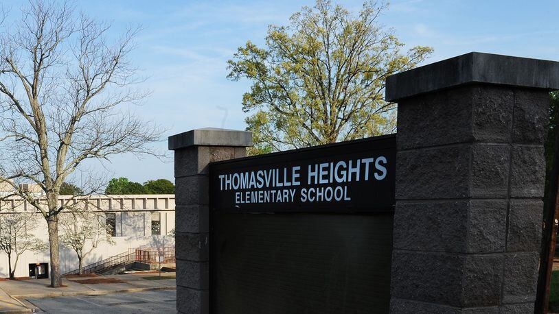 Thomasville Heights Elementary School is expected to close temporarily because of the relocation of residents at the nearby Forest Cove apartment complex, where many students live. (Johnny Crawford/AJC file photo 2012)