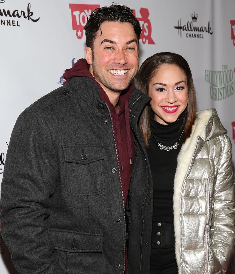 HOLLYWOOD, CA - DECEMBER 01: Singers Ace Young (L) and Diana DeGarmo attend The Hollywood Christmas Parade Benefiting Toys For Tots Foundation on December 1, 2013 in Hollywood, California. (Photo by Imeh Akpanudosen/Getty Images)