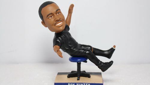 The Ron Hunter bobblehead is produced by the National Bobblehead Hall of Fame and Museum.