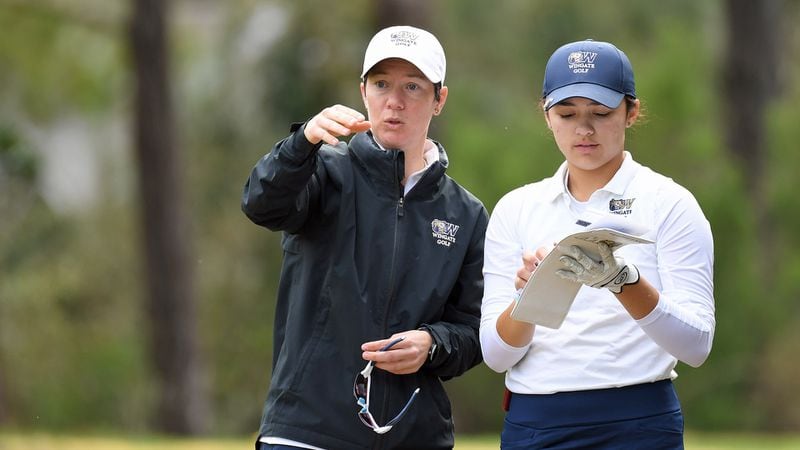 Kennesaw State hired Erin Thorne (left) as its women's golf coach. She was previously the head men's and women's golf coach at Wingate University.