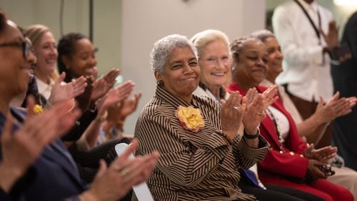 Former Atlanta Mayor Shirley Franklin joins Atlanta Mayor Andre Dickens and dozens of the city's most influential female leaders as they kick off the recently announced Women of Atlanta Advisory Council on April 16.
