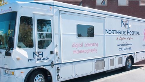 Northside Hospital Healthcare System is bringing its ScreenAtlanta Mobile Mammography Thursday, Jan. 27 outside Kroger at 12870 Highway 9 in Milton.