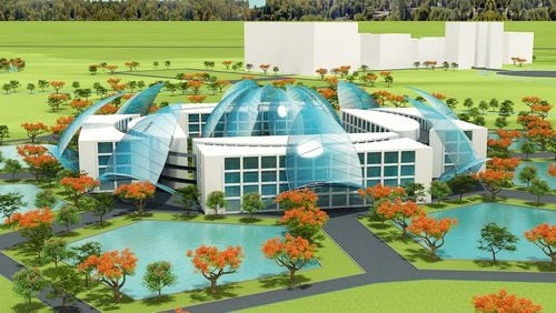 A rendering of Medient Studios’ original plans for a more than 1,500-acre filming complex in Effingham County, near Savannah. The project never got off the ground. On Friday, Sept. 23, 2016, the Securities and Exchange Commission sued three executives tied to Medient accusing them of civil fraud in violating federal securities laws.