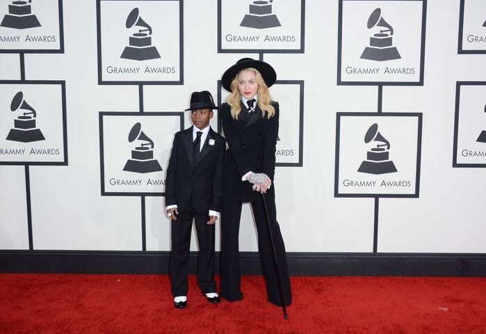 "He dressed me tonight, he wanted me to dress like him, so I obeyed." -- Madonna on matching her outfit with son David's