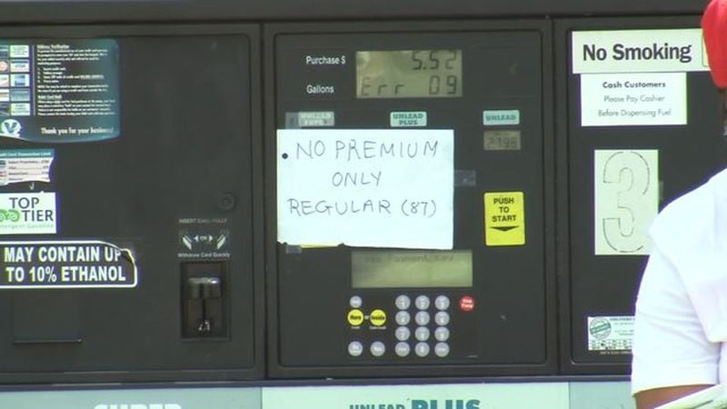 A Valero station in Decatur had some contaminated gas, officials said. (Credit: Channel 2 Action News)