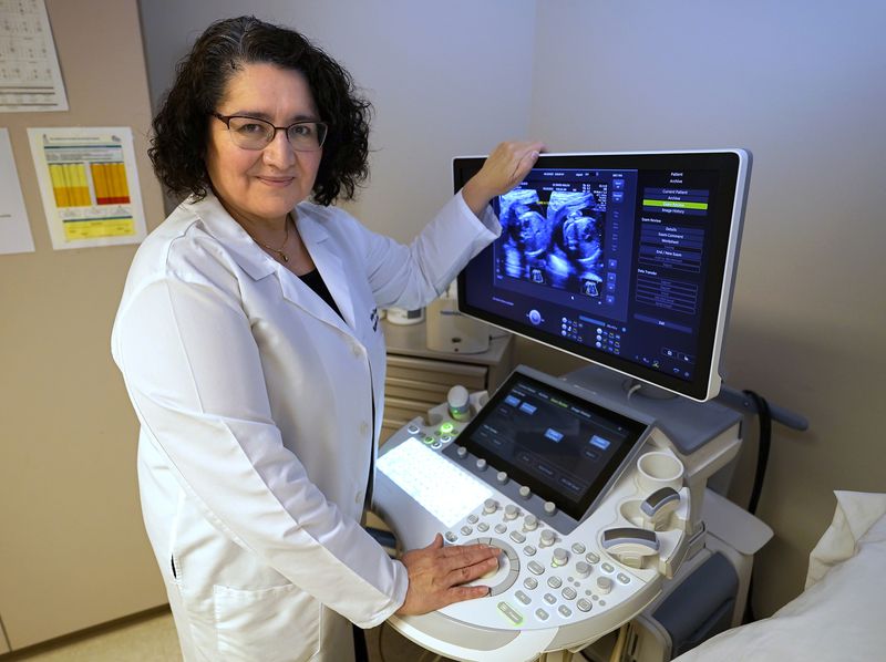 Carolina Reyes, a maternal-fetal physician and wife of Health and Human Services Secretary Xavier Becerra, says the rise in maternal mortality is unacceptable when most of the deaths are preventable. (Rich Pedroncelli for KFF Health News/TNS)