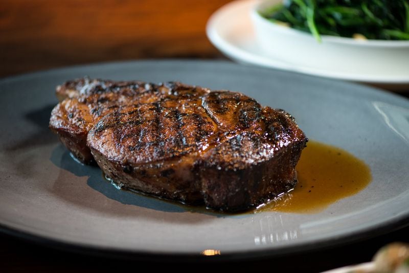 A 20-ounce Kaiser’s Chophouse Prime Cowboy Rib-eye, dry aged, could satisfy a steak lover. CONTRIBUTED BY MIA YAKEL