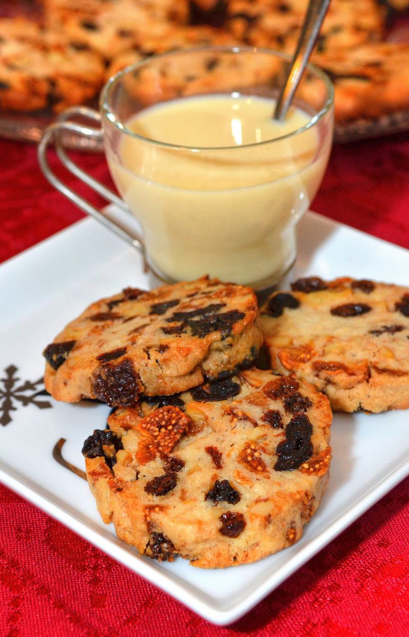 Fruitcake Cookies, served with Advocaat (Dutch Eggnog). Food styling by Ligaya Figueras. CHRIS HUNT/SPECIAL