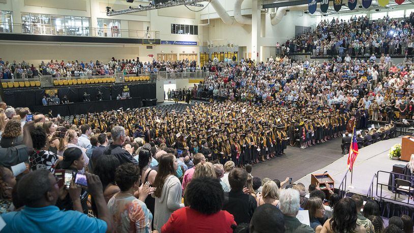 Superintendent Chris Ragsdale  asked the school board to approve a $50 million multipurpose facility to host graduations and other special events. (Jenni Girtman for The Atlanta Journal-Constitution)