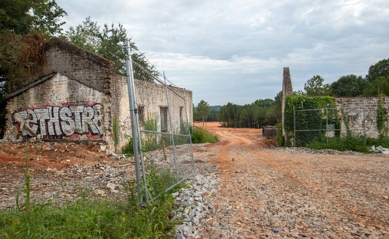 Local historians and archeologists are concerned about the destruction of the area around South River Forest, including the Old Atlanta Prison Farm where land grading has started in preparation for the building of the Atlanta Public Safety Training Center. (Jenni Girtman for The Atlanta Journal-Constitution)