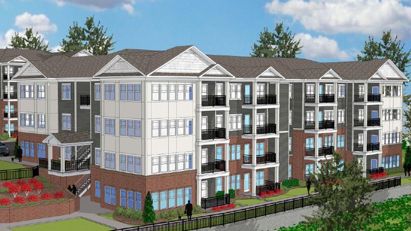 This is a rendering of the Meridian development in DeKalb County.