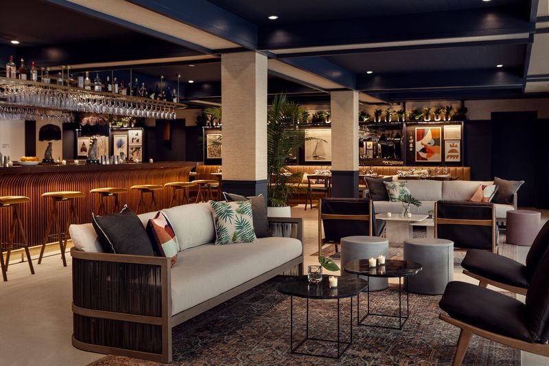 Built on the bones of a refurbished 1950s hotel, the new Kimpton Goodland features midcentury interiors with modern amenities.
Courtesy of Cris Molina for Kimpton Hotels & Restaurants