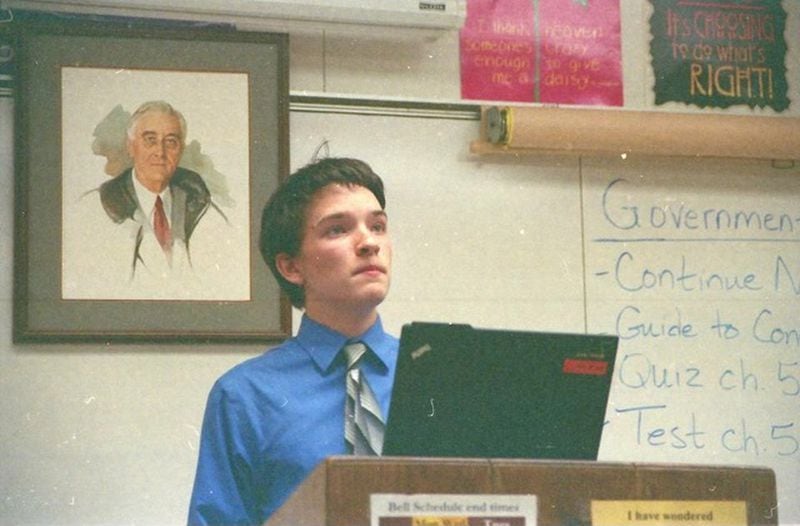 Michael Torpy was a state champion debater at Marist School, as was his older brother. (Photo by Liam Torpy)