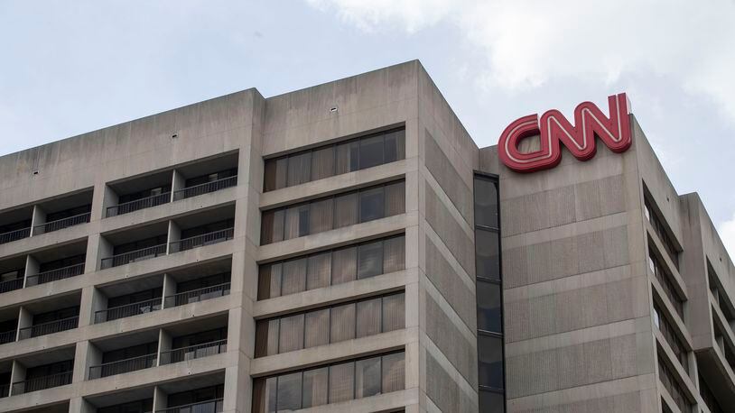 05/17/2021 — Atlanta, Georgia — The exterior of the CNN Center building located at  Atlanta , Monday, May 17, 2021. (Alyssa Pointer / Alyssa.Pointer@ajc.com)