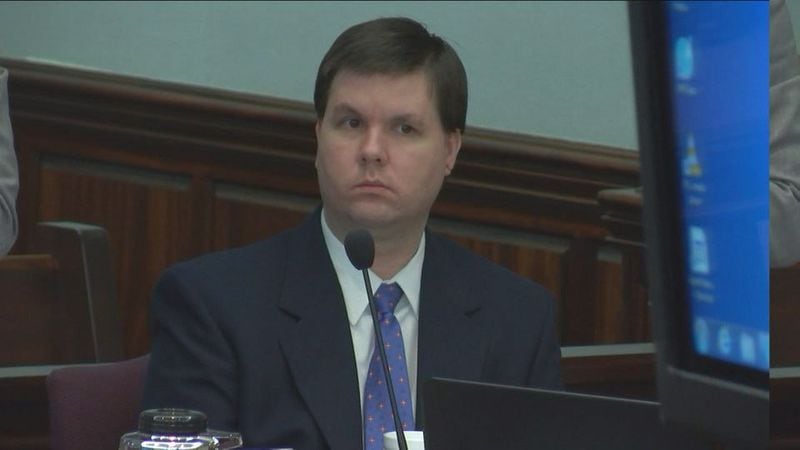 Justin Ross Harris listens to testimony during his murder trial at the Glynn County Courthouse in Brunswick, Ga., on Wednesday, Oct. 12, 2016. (screen capture via WSB-TV)