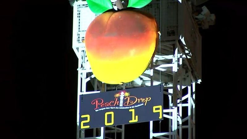 The Peach Drop at Underground Atlanta returns for the first time since 2019.