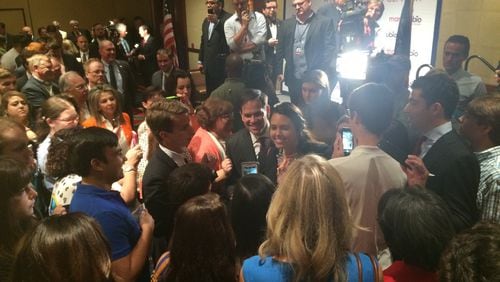 Marco Rubio makes the selfie rounds in Atlanta.