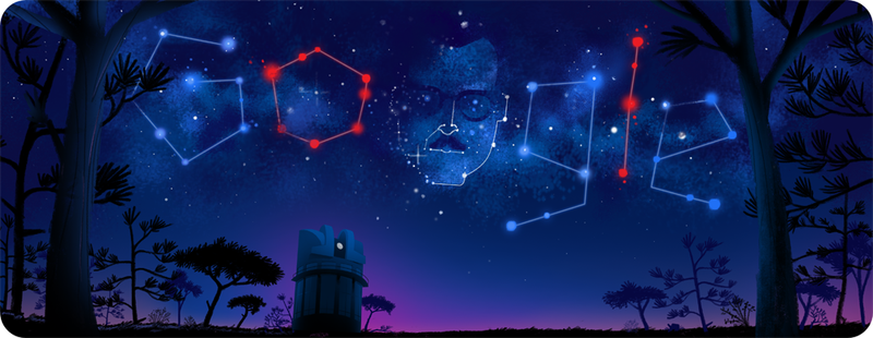 Google Doodle on March 21, 2018 honors Mexican astronomer Guillermo Haro.