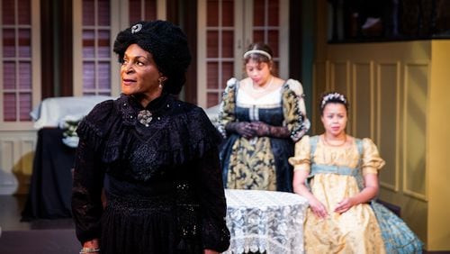 From left, Beatrice Albans (Donna Biscoe)  worries about the future of daughters Maude Lynn (Kenedi Deal) and Agnes (Margaret Ivey) in this Obie Award-winning play. Photo: Shannel Resto