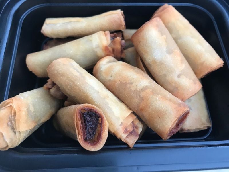 Estrellita offers traditional Filipino egg rolls called lumpia, as well as bite-sized Lumpia Shanghai (pictured) filled with ground beef, shrimp, garlic, onions and water chestnuts. LIGAYA FIGUERAS