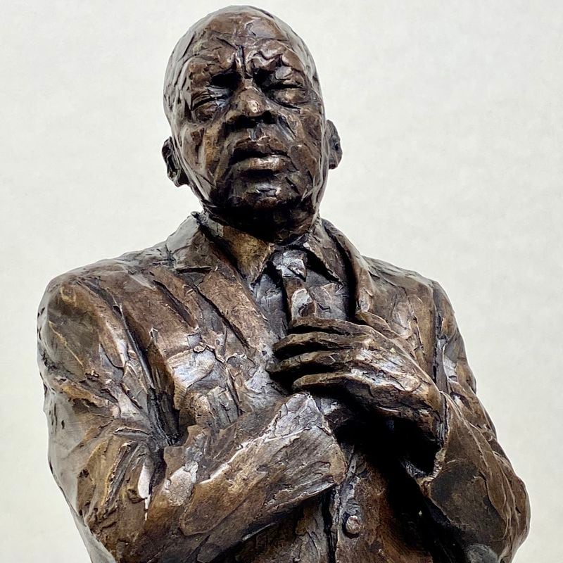The study of the John Lewis statue by Basil Watson that will be placed  Decatur Square.