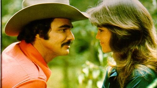 Actors Burt Reynolds and Sally Field in 1977 in the film 'Smokey and the Bandit.'