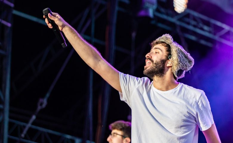 AJR performs at Music Midtown on Saturday, September 18, 2021, in Piedmont Park. (Photo: Ryan Fleisher for The Atlanta Journal-Constitution)