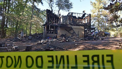October 23, 2016 Duluth - Five adults were found dead after a fire gutted a home in the 2200 block of Post Oak Drive in unincorporated Duluth early Sunday morning on Sunday, October 23, 2016. Five people are dead after a fire gutted a home in unincorporated Duluth early Sunday morning, Gwinnett County fire officials said. Gwinnett County Department of Fire and Emergency Services Capt. Tommy Rutledge confirmed that five adults were found dead in the home in the 2200 block of Post Oak Drive NW, a two-story structure in the middle of a dead-end street near Old Peachtree Road. HYOSUB SHIN / HSHIN@AJC.COM