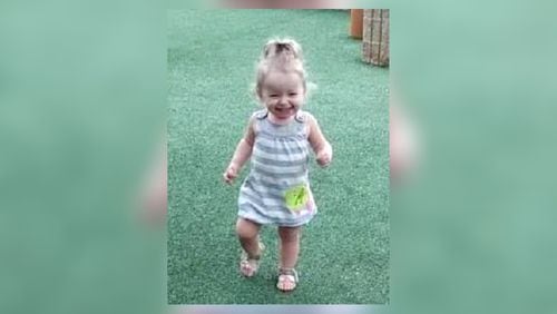Aleigha Lee, 2, was found unresponsive in her Coweta County home early Sunday. She was pronounced dead at a local hospital.