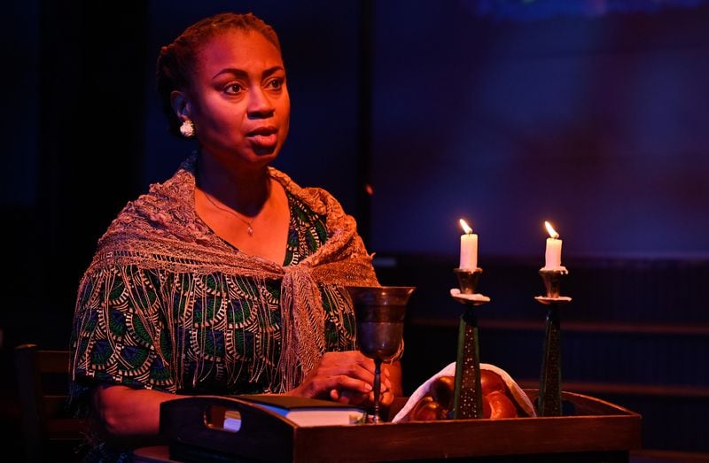 Olivia Dawson appears as the matriarch of an Atlanta family in “Square Blues” at Horizon Theatre.