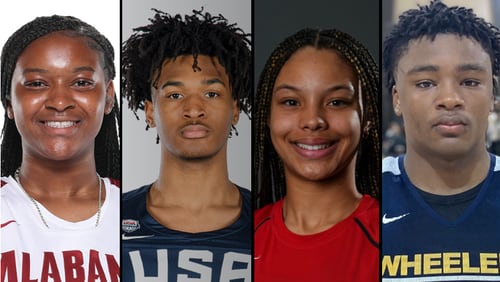 Georgia's 2023 McDonald's All American basketball players are (from left) Essence Cody of Valdosta, Stephon Castle of Newton, Courtney Ogden of Westminster and Isaiah Collier of Wheeler.