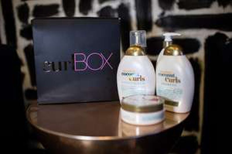 Curlbox is a subscription service that provides a box of hair products each month for its customers. (BRANDEN CAMP / SPECIAL)
